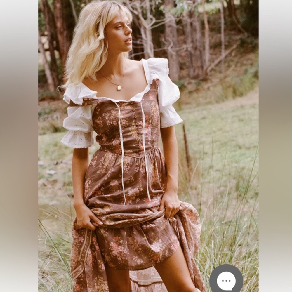 Spell Meadowland Linen Maxi Dress - Picture 3 of 16